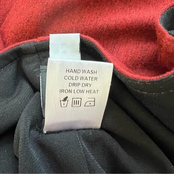 Anni Kuan Burgundy Fair Trade Dress Size Medium - Picture 10 of 12